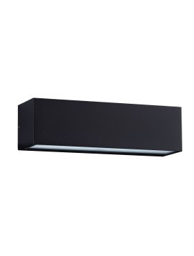 Nova Luce Flora - Außenwandleuchte - 23 x 6,5 x 6,5 cm - 10W LED inkl. - IP54 - Sand schwarz