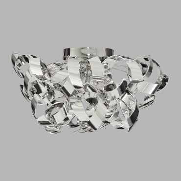 Searchlight Curls - Deckenleuchte - Ø 45 x 27 cm - Chrom