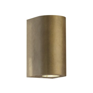 Nordlux Canto Maxi 2 - Außenwandleuchte - 8,7 x 17 x 10 cm - IP44 - Messing