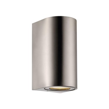 Nordlux Canto Maxi 2 - Außenwandleuchte - 8,7 x 17 x 10 cm - IP44 - Edelstahl