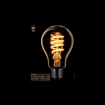 ETH LED-Spirale Standard - E27 - dimtone - 8W - 2700K bis 2200K - gold