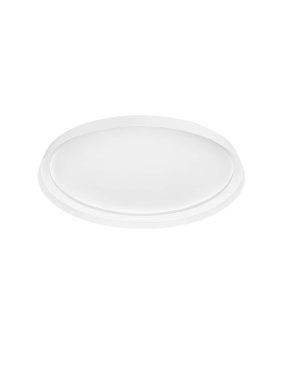 Nova Luce Ormi - Deckenleuchte - Ø 60 x 7 cm - 48W dimmbar LED inkl. - Sand Weiß