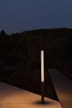 Faro Tura – gartenlampe – Ø 16 x 205 cm – 48W LED inkl. – IP65 – dunkelgrau