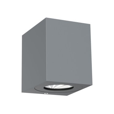 Nordlux Canto Kubi 2 - Außenwandleuchte - 8,7 x 10,4 x 10 cm - 2 x 6W LED inkl. - IP44 - grau