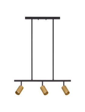 Nova Luce Pogno - pendelleuchte - 72 x 87,5 cm - schwarz und gold