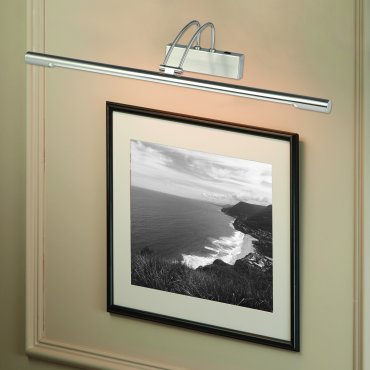 Searchlight LED Picture Lights - Wandleuchte mit Schalter - 68 x 11,5 cm - 13W LED inkl. - satiniert silber