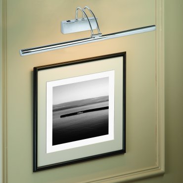 Searchlight LED Picture Lights - Wandleuchte mit Schalter - 68 x 11,5 cm - 13W LED inkl. - Chrom