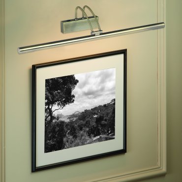 Searchlight LED Picture Lights - Wandleuchte mit Schalter - 68 x 11,5 cm - 13W LED inkl. - Messing antik