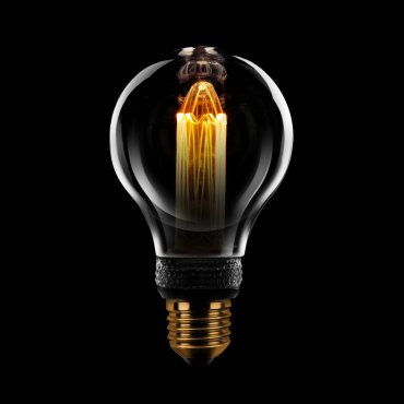 ETH Standard LED Glühfaden - E27 - 3 Stufen dimmbar - 5W - 1800K - geräuchert und transparent
