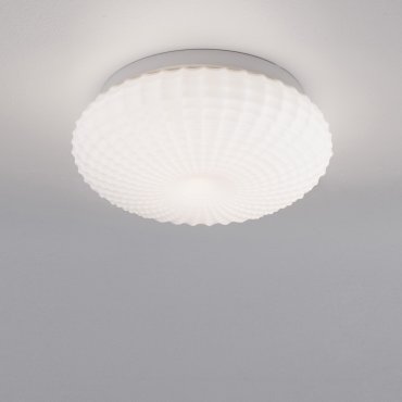 Nova Luce Clam - Deckenleuchte für Badezimmer - Ø 30 x 12 cm - IP44 - weiß