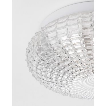 Nova Luce Clam - Deckenleuchte für Badezimmer - Ø 30 x 12 cm - IP44 - transparent