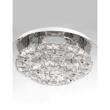 Nova Luce Quentin - Deckenleuchte - Ø 40 x 15 cm - 28W LED inkl. - Chrom