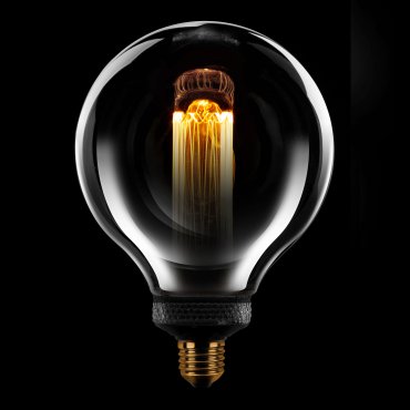 ETH Globe LED Filament - Ø 12,5 cm - E27 - 3 Stufen dimmbar - 5W - 1800K - geräuchert und transparent