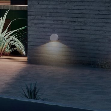 Nova Luce Sango - Außenwandleuchte - 10 x 8,5 x 3,5 cm - 4W LED inkl. - IP54 - Sand Weiß