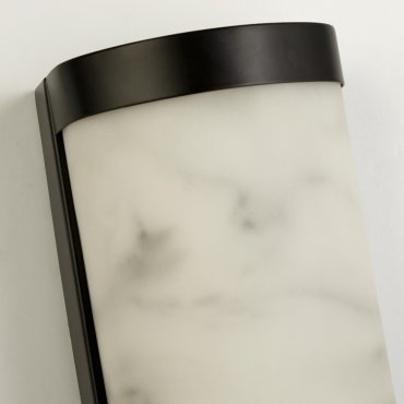 Searchlight Nile - Wandleuchte - 12 x 36 cm - 12W dimmbare LED inkl - mattschwarz