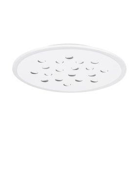 Nova Luce Astro - Deckenleuchte mit Fernbedienung - Ø 45 x 5 cm - 30W dimmbar LED inkl. - Sand Weiß