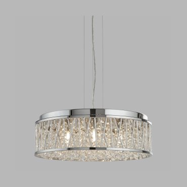 Searchlight Elise - Pendelleuchte - Ø 48 x 135 cm - Chrom