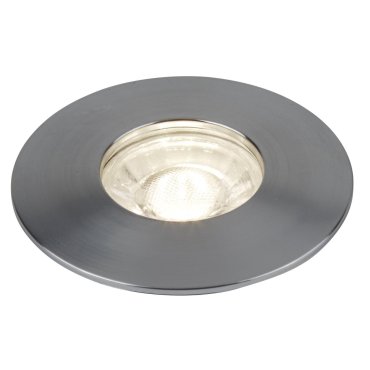 Searchlight Flush - 3er Set - Ø 100 mm, Ø 68 mm Einbaumaß - 3 x 4W LED inkl. - satiniert silber