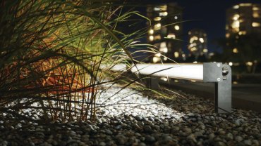 Klus Hr-opti - kippbares Outdoor-LED-Profil - 2,8 x 2,8 cm - silber eloxiert