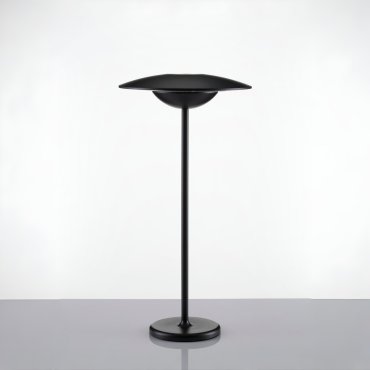 Nova Luce Fumo - wiederaufladbare Tischleuchte - Ø 19 x 38 cm - 2W dimmbare LED inkl. - IP54 - Sand schwarz
