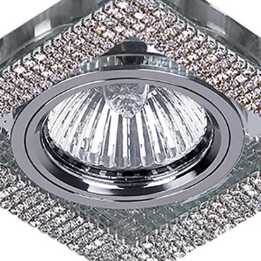 Elmark CR-776 - Einbaustrahler - Ø 90 mm, Ø60 mm Einbaugröße - Chrom und Silber