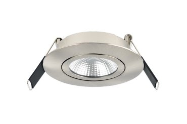 Integral LED Lux Ultra Slim - Einbaustrahler - Ø 83 mm, Ø 65 mm Einbaugröße - 6,5W dimmbare LED inkl. - Nickel satiniert