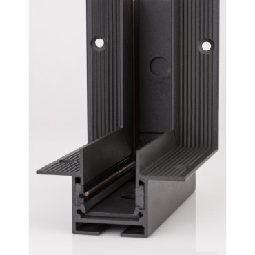 Nova Luce V-Verbinder - Eckverbinder für Magnet-Einbauprofil für Gipskartondecken - 10,5 x 6,5 x 3,9 cm - sand-schwarz