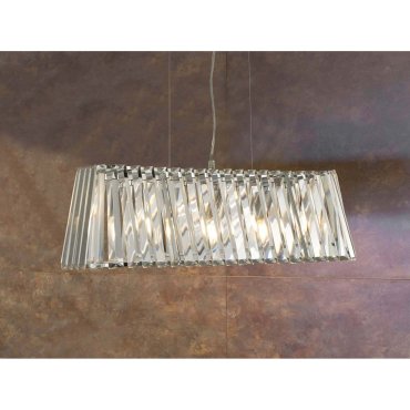 Searchlight Tiara - Pendelleuchte - 67 x 24 x 150 cm - Chrom und transparent