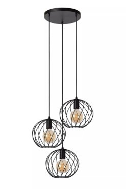 Lucide Danza - Hängeleuchte - Ø 50 cm x 165 cm - schwarz