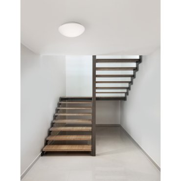 Nova Luce Brest - Badezimmer-Deckenleuchte - Ø 23 x 10,5 cm - IP44 - weiß