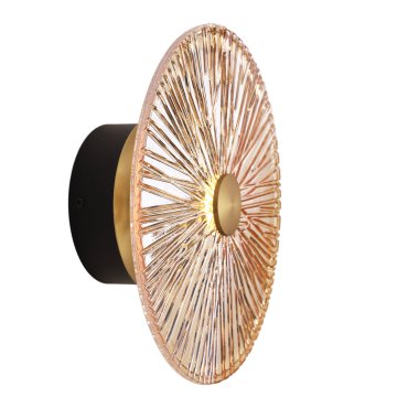 Maxlight Allure - Wandanbauleuchte - Ø 28 x 11 cm - 5W LED inkl - matt gold