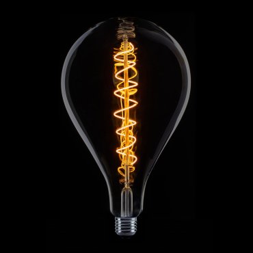 ETH Standard XXL Spiral Filament LED - 3 Stufen dimmbar - E27 - 1 bis 7W - 2100K - geräuchert