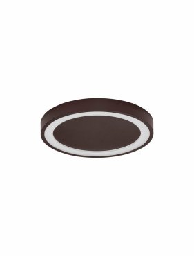 Nova Luce Nodi - deckenleuchte - Ø 45 x 5 cm - 30W LED inkl. - kaffeebraun