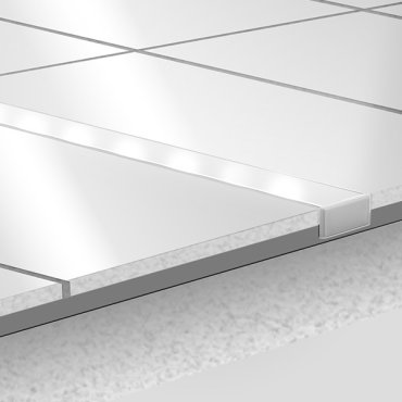 KLUS HR-ALU - Profil - 1,9 x 0,85 cm - silber eloxiert
