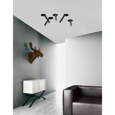 Nova Luce Zetan - Einbauspot - Ø 92 mm, Einbaumaß Ø 82 mm - LED 5W inklusive - schwarz