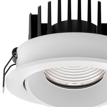 Nova Luce Blade - Einbaustrahler - Ø 90 mm, Ø 80 mm Einbaumaß - 12W LED inkl. - IP65 - weiß