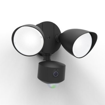 Lutec Draco - Außenwandleuchte mit Bewegungsmelder und Kamera - 23,4 x 15,8 x 19 cm - 19W LED inkl - IP44 - schwarz