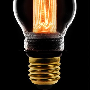 ETH LED-Glühkugel - E27 - 2,3W dimmbar - 2000K - transparent