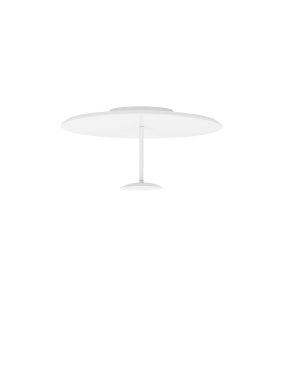 Nova Luce Nima - Deckenleuchte - Ø 45 x 23 cm - 15W dimmbar LED inkl. - Sand Weiß