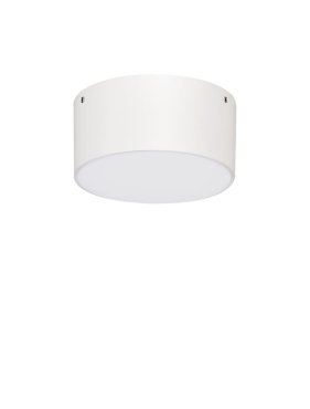 Nova Luce Judi - Deckenleuchte - Ø 12 x 6 cm - 10W LED inkl. - IP65 - weiß