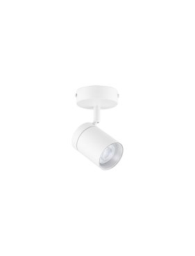 Nova Luce Alma - Aufbaustrahler 1L - Ø 8 x 13 cm - IP44 - Sand Weiß