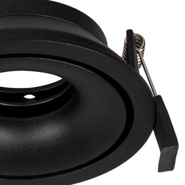 Nova Luce Enzo - Einbaustrahler - Ø 105 mm, Ø 100 mm Einbaumaß - schwarz