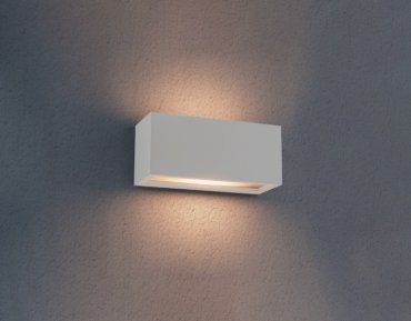 Century Italia Reverso - Außenwandleuchte - 10 x 11 x 25 cm - IP65 - weiß