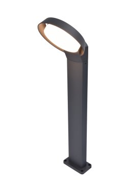 Lutec Polo - Gartenleuchte - 18 x 16,2 x 65 cm - 15W LED inkl. - IP54 - anthrazit