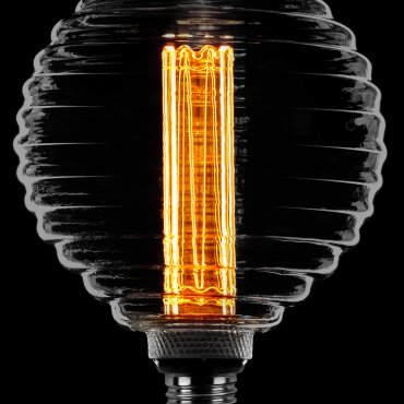 ETH Deco Filament LED Kohlefaden - E27 - 3 Stufen dimmbar - 1W/2.5W/5W - 1800K - Rauchglas