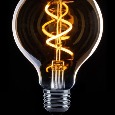 ETH Sensor LED-Kugel G80 Spirale - E27 - 4W - transparent