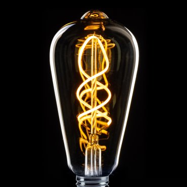 ETH Sensor LED Edison ST64 Spirale - E27 - 4W - transparent
