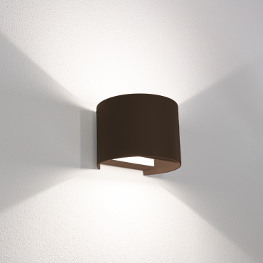 Century Italia Up &amp; Down - Wandleuchte - 13,5 x 12 x 10 cm - 10W LED inkl. - einstellbare Lichtfarbe - IP65 - braun