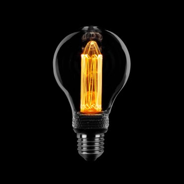 ETH Standard LED Glühfaden - E27 - 3 Stufen dimmbar - 5W - 1800K - Rauch-Titan