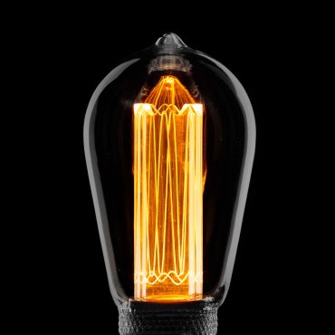 ETH Edison LED Glühfaden ST64 - E27 - 3 Stufen dimmbar - 5W - 1800K - geräuchertes Titanium